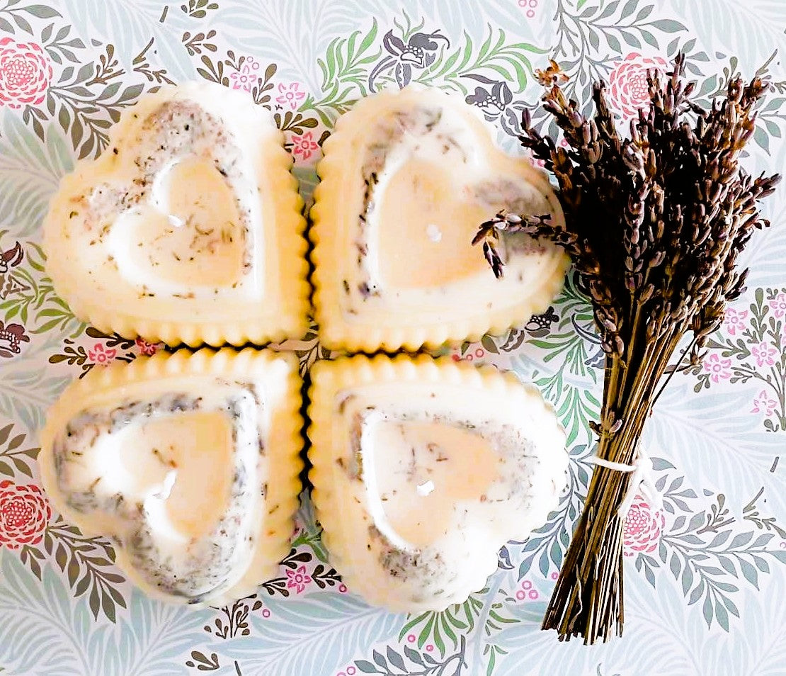 Handcrafted Organic Lavender Candles