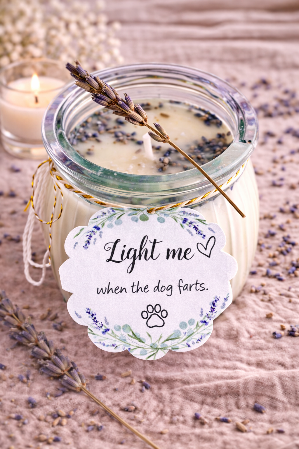 Handcrafted Organic Lavender Candles