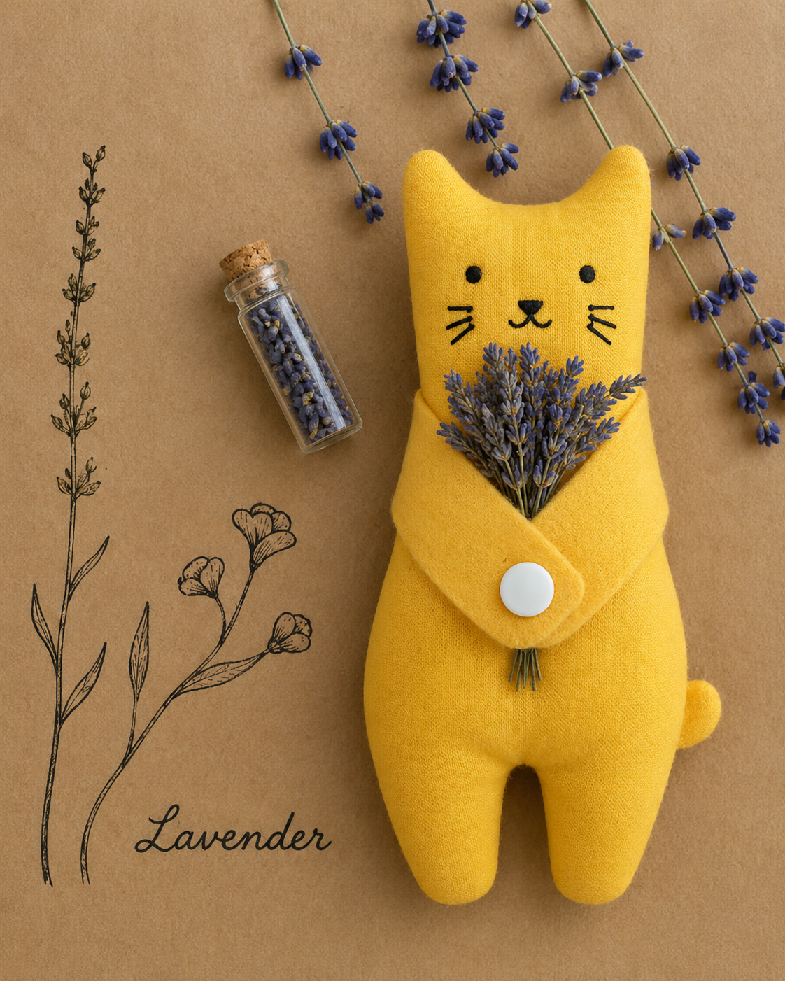 Lavender Cat – Handmade Aromatherapy Companion