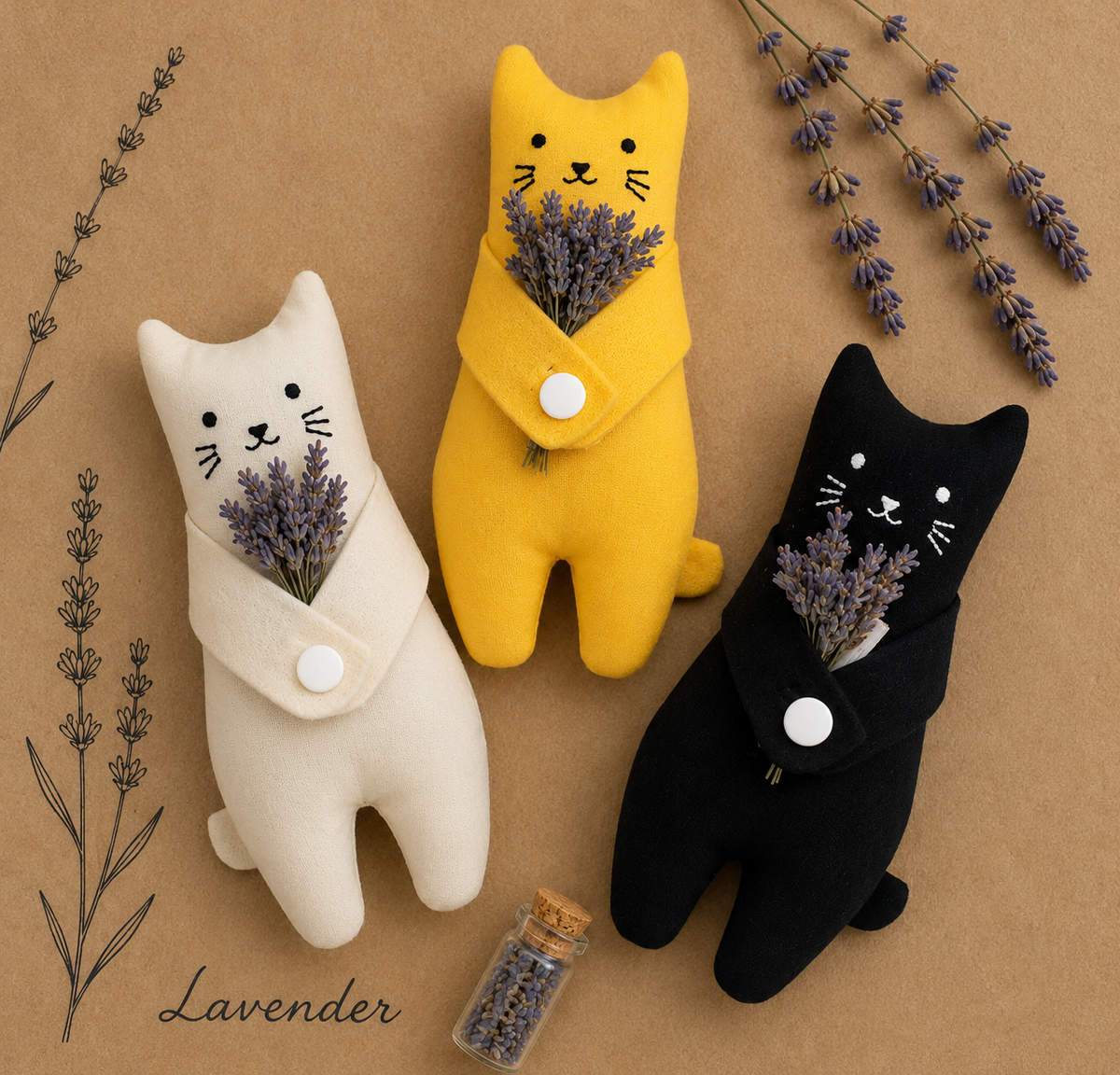 Lavender Cat – Handmade Aromatherapy Companion