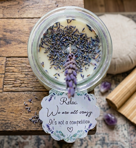 Handcrafted Organic Lavender Candles