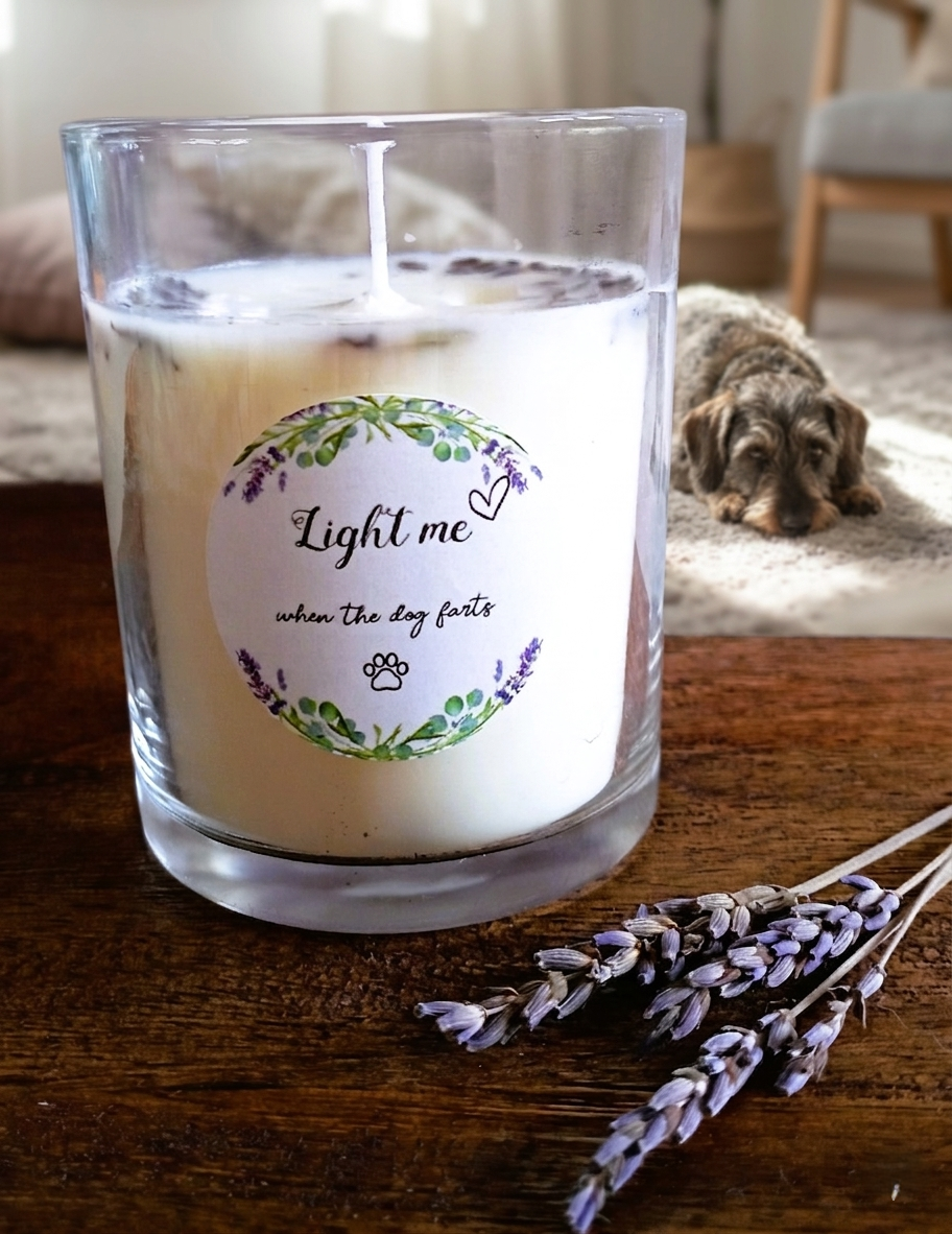 Handcrafted Organic Lavender Candles